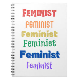 feministischer Stolz - lustiger Schriftart - Zeits Notizblock