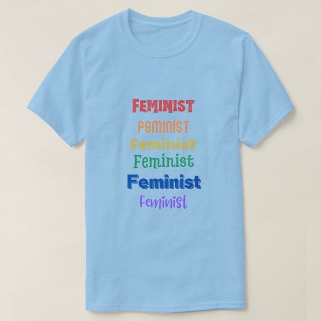 feministischer Stolz T-Shirt (Design vorne)