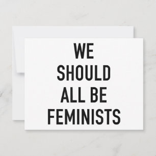 Feministischer T - Shirt - wir sollten alle Femini