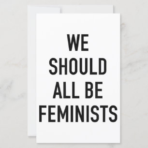 Feministischer T - Shirt - wir sollten alle Femini