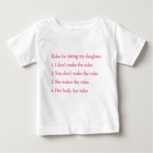 Feministischer Vater und seine Regeln Baby T-shirt