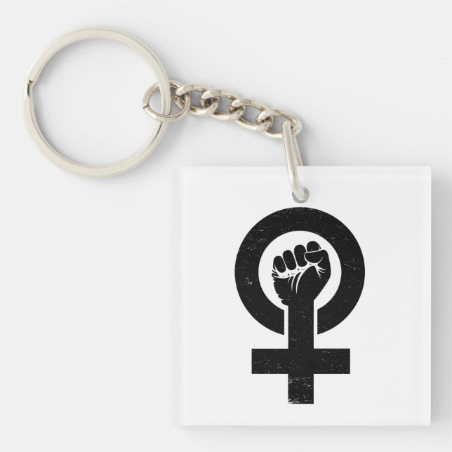 Feministischer Widerstand Schlüsselanhänger (Vorderseite)