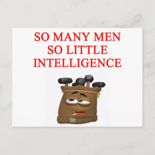 feministischer Witz Postkarte