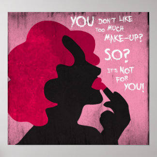 Feministisches Make-up Poster