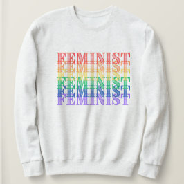 Feministisches Regenbogenpulli Sweatshirt