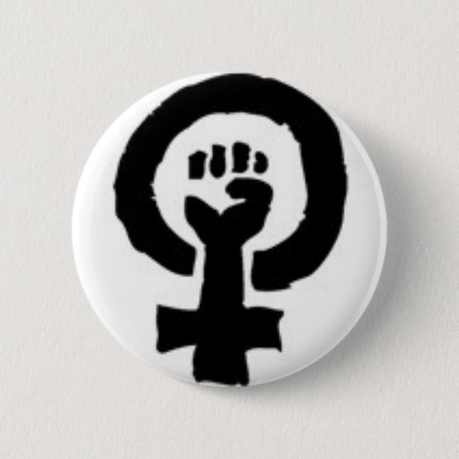 Feministisches Symbol Button (Vorderseite)