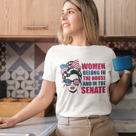 Feministisches Zitat politischer Frauen Tri-Blend Shirt
