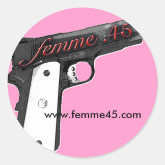Femme .45 Promo Sticker Pink