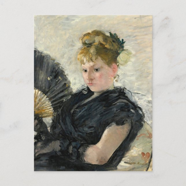 Femme À L'éventail | Berthe Morisot Postkarte (Vorderseite)