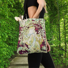 Femme à marguerite - Mucha daisy textile repro