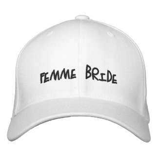 Femme Bride Bestickte Kappe