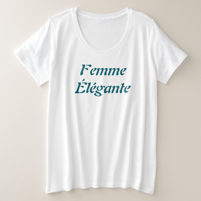 Femme Élégante T - Shirt (Design vorne)