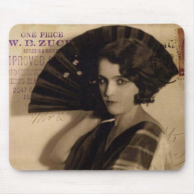 Femme Fatale im Sepia Mousepad (Vorne)