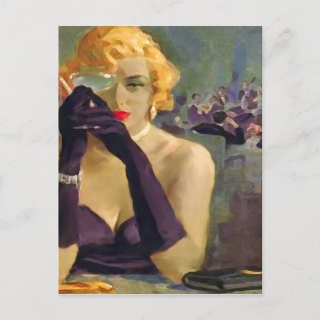 Femme Fatale - Postkarte / Einladungen (Vorderseite)