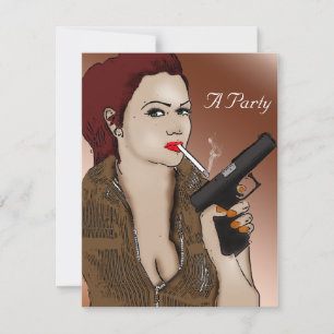 Femme Fatale - Rauchen und Waffen