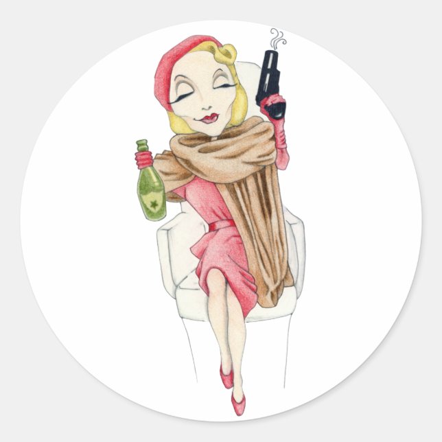 Femme Fatale Sticker (Vorderseite)