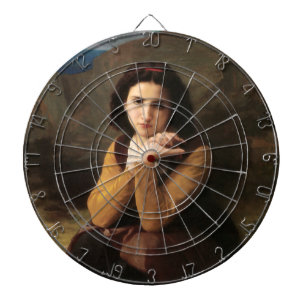 Femme Mignonne von Bouguereau oder Junge Frau Dartscheibe