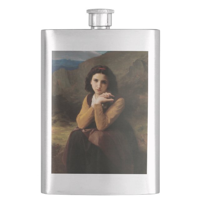 Femme Mignonne von Bouguereau oder Junge Frau Flachmann (Vorderseite)