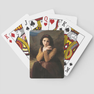 Femme Mignonne von Bouguereau oder Junge Frau Spielkarten