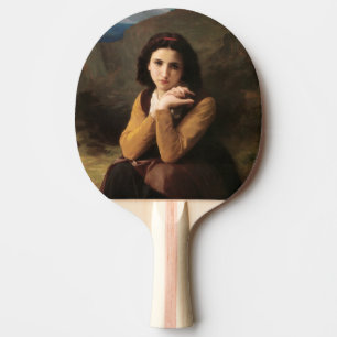 Femme Mignonne von Bouguereau Tischtennis Schläger