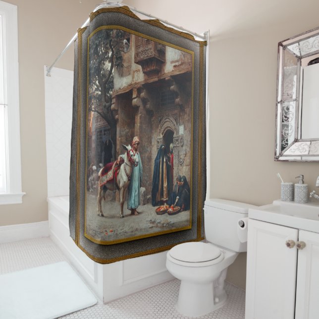 Femmes Arabes Devant Une Porte Duschvorhang (Beispiel)