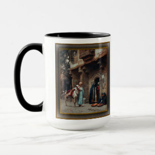 Femmes Arabes Devant Une Porte Tasse