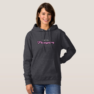 FEMPIRE Logo Pink –Crown Empowerment Design Hoodie