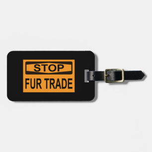 Femshandel unterbrechen Zeichen Orange Gepäckanhänger