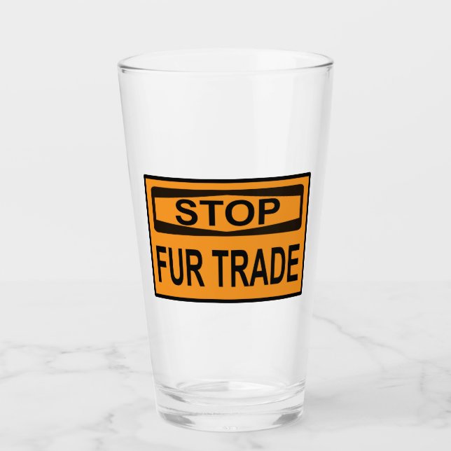 Femshandel unterbrechen Zeichen Orange Glas (Vorderseite)