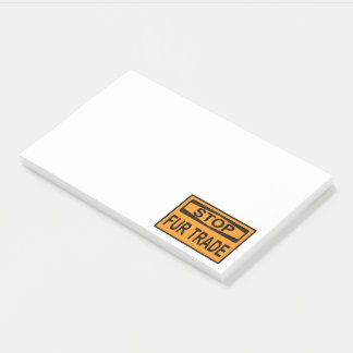 Femshandel unterbrechen Zeichen Orange Post-it Klebezettel