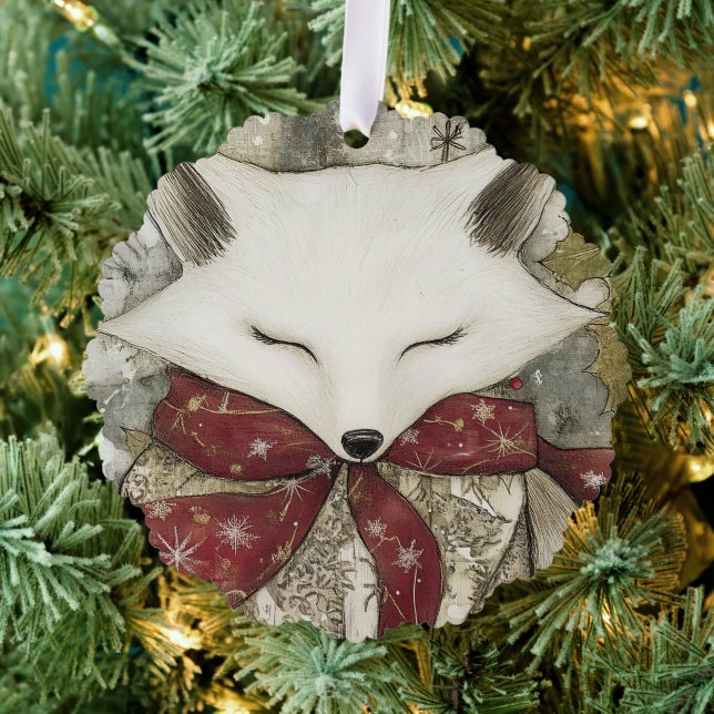 Fen the Fox | Woodland Whimsy Paper Ornament (Insitu (Baum))