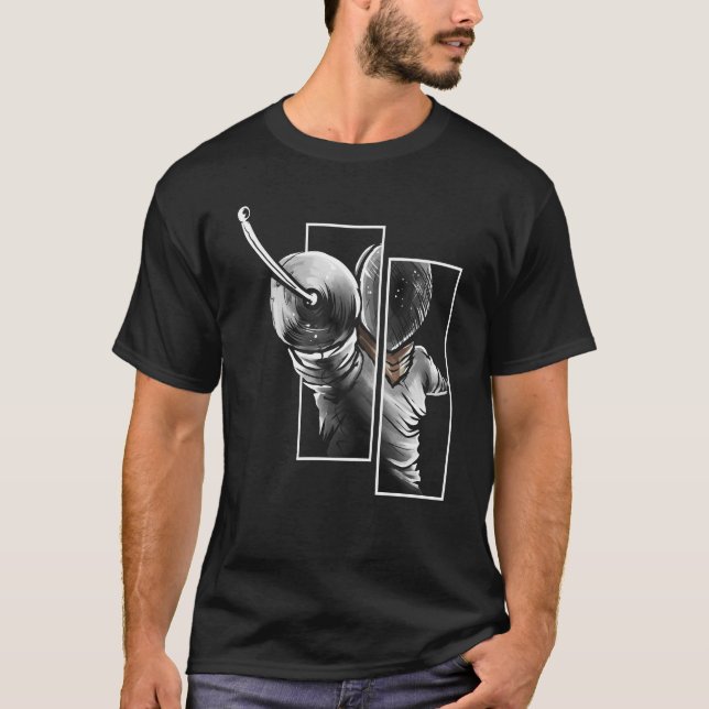 Fencer von vorne - Fencing T-Shirt (Vorderseite)