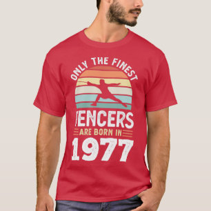 Fencers geboren 1977 50. Geburtstagsfencing T-Shirt