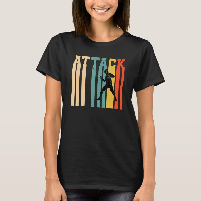 Fencing-Angriff T-Shirt (Vorderseite)
