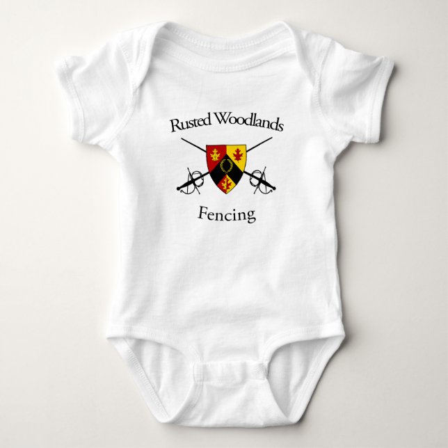 Fencing Baby Baby Strampler (Vorderseite)