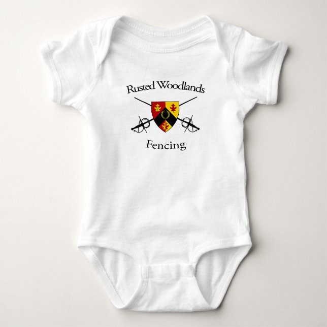 Fencing Baby Strampler (Vorderseite)