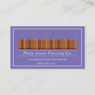 Fencing Company Service Visitenkarte