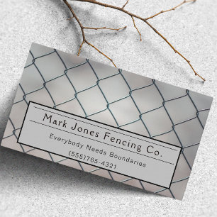 Fencing Company Service Visitenkarte