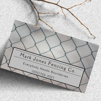 Fencing Company Service Visitenkarte