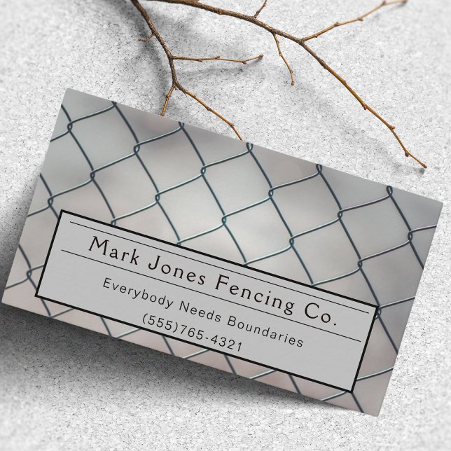 Fencing Company Service Visitenkarte (Von Creator hochgeladen)