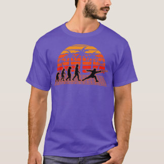 Fencing Evolution Sunset Fencer Fechtsport Epez T-Shirt