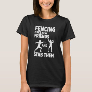 Fencing Fencer En Garde Säbel Epee Schwertkampf T-Shirt
