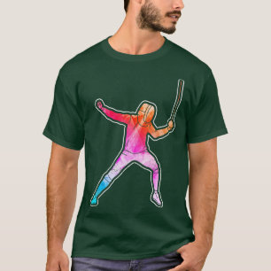 Fencing Fencer Foil Epee Säbel T-Shirt