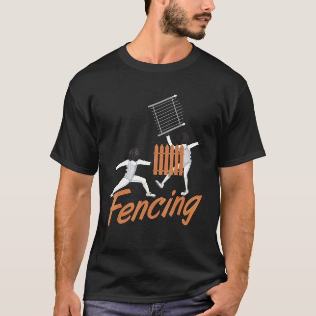 Fencing Fencer Meme T-Shirt (Vorderseite)