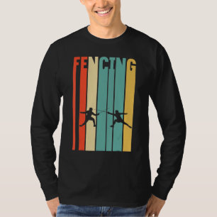 Fencing Fencing Vintag Epeze Schwert Fighter Foil T-Shirt