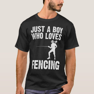 Fencing for Boys Kids Fencer Schwert Sport T-Shirt