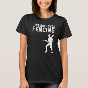 Fencing for Boys Kids Fencer Schwert Sport T-Shirt