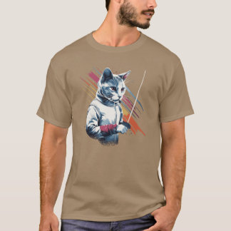Fencing Game gamer fencer athletesport fencing gif T-Shirt