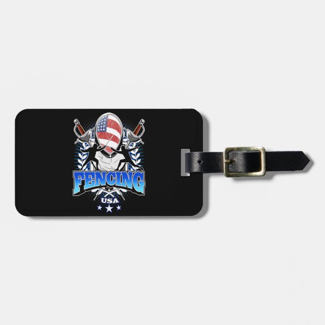 Fencing-Geschenk| Ich gewinne immer alle Matches Gepäckanhänger (Vorderseite horizontal)