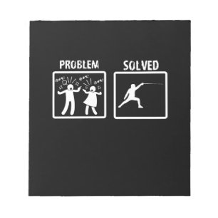 Fencing-Geschenk  Ich gewinne immer alle Matches Notizblock